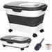 SSAWCASA 20 lbs Collapsible Airtight Dog Food Container w/ Wheels Plastic | 11.8 H x 17.7 W x 11.2 D in | Wayfair W2306127009AB