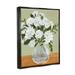 Stupell Industries White Hydrangea Flower Bouquet Vase Still Life by Annie Warren - Floater Frame Rectangle Painting on Canvas Canvas | Wayfair