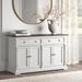 Kelly Clarkson Home Vivien 57.09" Wide 2 Drawer Sideboard Wood in Brown | 33.46 H x 57.09 W x 19.69 D in | Wayfair CFF2E558E1F342FF8BF1A717B42B2A74