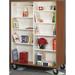 Stevens ID Systems Mobile Double-Sided Bookshelf - 48"W Book Cart Wood in Brown | Wayfair 80103 Z67-059