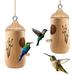 Tucker Murphy Pet™ Donjanae 5" Wood Pointed Top Hanging Bird Cage w/ Perch Wood in Brown | 5 H x 2 W x 2 D in | Wayfair