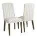 Three Posts™ Classic Striped Parsons Dining Chairs Upholstered/Fabric in Gray | Wayfair 588DF3476B1D47F98866376F45AEE861