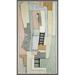 Soicher Marin Pastel Abstract Mixed Media - Picture Frame Painting on Paper in Gray/Green/Pink | 45 H x 25 W x 2.38 D in | Wayfair PER-18-0360