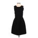 Madewell Casual Dress - A-Line: Black Solid Dresses - Women's Size 0