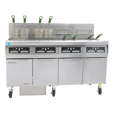 Frymaster FPPH455 Commercial Gas Fryer - (4) 50 lb Vats, Floor Model, Natural Gas, 4 Unit, Stainless Steel, Gas Type: NG