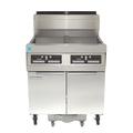 Frymaster SCFHD460G Decathlon Commercial Gas Fryer - (4) 80 lb Vats, Floor Model, Natural Gas, Thermatron Controls and Filtration System, Stainless Steel, Gas Type: NG