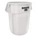 Rubbermaid FG264300WHT 44 gallon Brute Trash Can - Plastic, Round, Food Rated, White