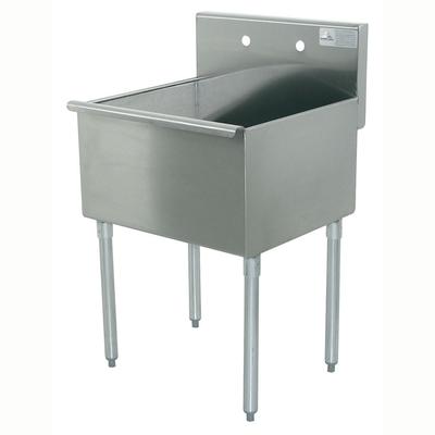 Advance Tabco 4-1-36 36" 1 Compartment Sink w/ 36"L x 21"W Bowl, 14" Deep, Stainless Steel