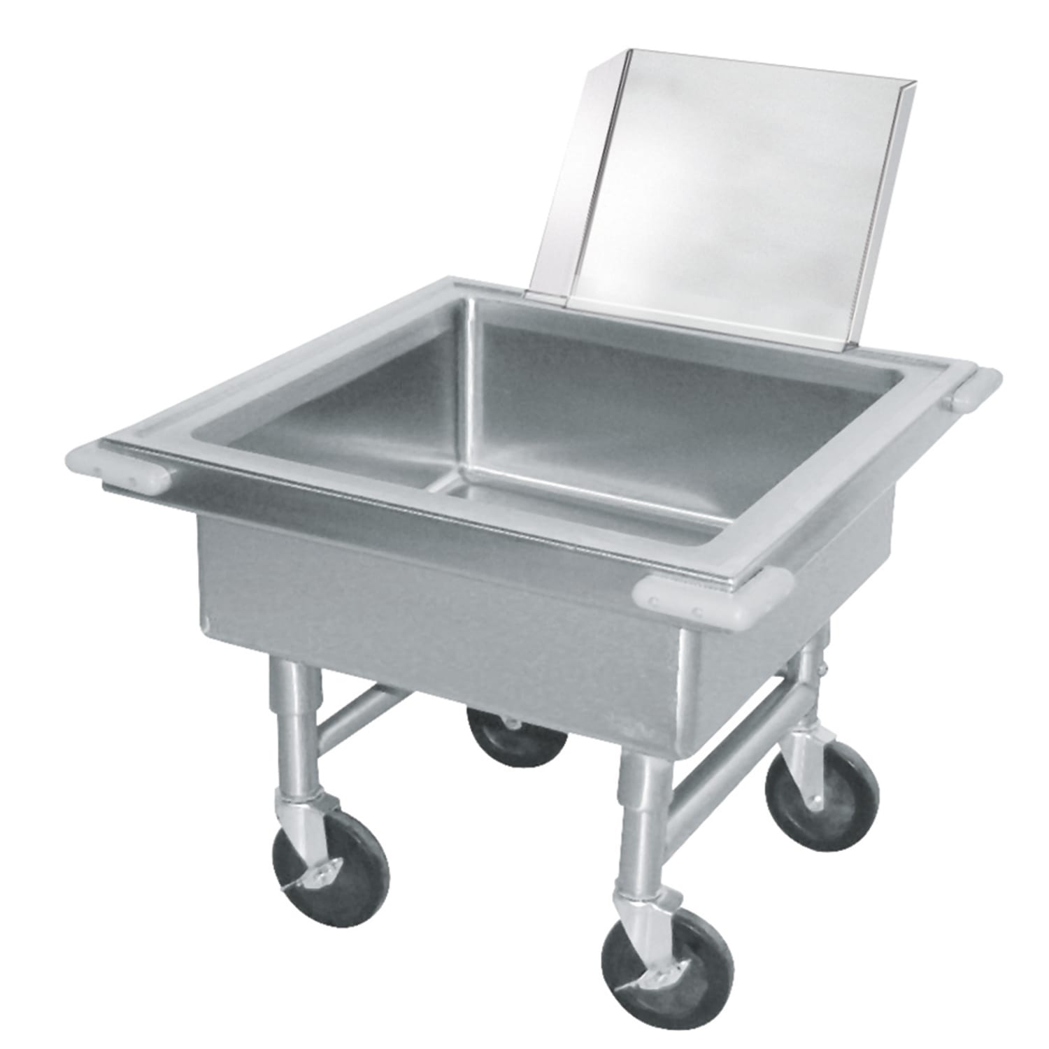 Advance Tabco 9-FSC-20 20"H Portable Soak Sink w/ 8"D Bowl, Fits Dishwasher Baskets, Silver