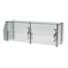 Advance Tabco DSG-18G-132 Sleek Shield 132" Multi-Use Sneeze Guard - 18"D, Counter-Mount, Glass, Glass Top Shelf, 132" x 18" x 18", Clear