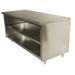 Advance Tabco EB-SS-3612M 144" Dish Cabinet w/ Open Base & Midshelf, 36"D, Stainless Steel