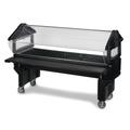 Carlisle 660803 72 1/8" SixStar Cold Food Bar - (5) Pan Capacity, Floor Model, Black