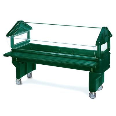Carlisle 660808 65 1/4" SixStar Cold Food Bar - 5 Pan Capacity, Floor Model, Forest Green