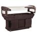 Carlisle 771101 93" Maximizer Cold Food Bar - (6) Pan Capacity, Floor Model, Brown