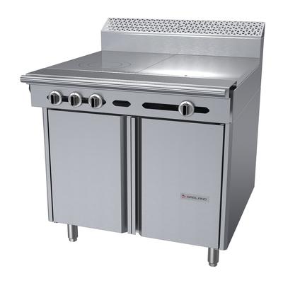 Garland C36-11S Cuisine 36" Commercial Gas Range w/ (2) Hot Tops & Storage Base, Liquid Propane, Stainless Steel, Gas Type: LP