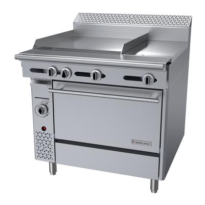 Garland C36-3-1R Cuisine 36" Commercial Gas Range w/ Hot Top/Griddle & Standard Oven, Liquid Propane, Stainless Steel, Gas Type: LP