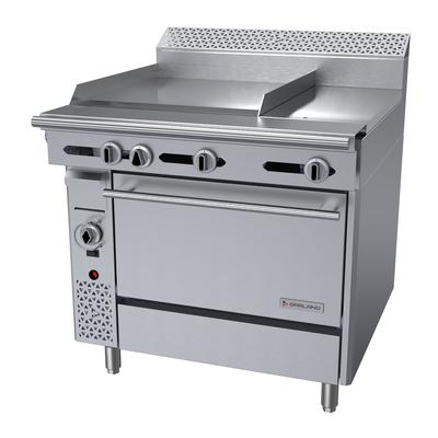 Garland C36-3C NG 36" Commercial Gas Range w/ Hot Top/Griddle & Convection Oven, Natural Gas, Stainless Steel, Gas Type: NG