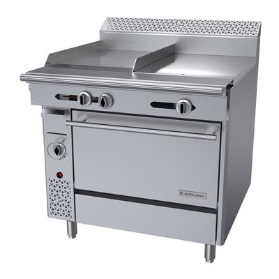 Garland C36-5R 36" Commercial Gas Range w/ Hot Top/Griddle & Standard Oven, Liquid Propane, Stainless Steel, Gas Type: LP