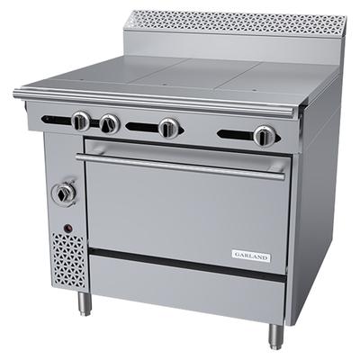 Garland C36-8C LP 36" Commercial Gas Range w/ 3 Hot Tops & Convection Oven, Liquid Propane, Stainless Steel, Gas Type: LP