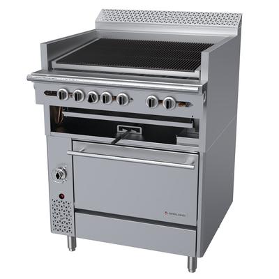 Garland C36-ARR NG 36" Commercial Gas Range w/ Charbroiler & Standard Oven, Natural Gas, Stainless Steel, Gas Type: NG