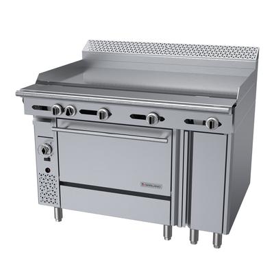 Garland C48-1-1R 48" Commercial Gas Range w/ Griddle, Standard Oven & Storage Base, Liquid Propane, Stainless Steel, Gas Type: LP