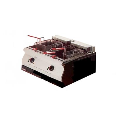 Garland ED-30FT Countertop Commercial Electric Fryer - (2) 15 lb Vats, 208v/3ph, 208 V, Stainless Steel