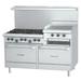 Garland G60-6R24RR 60" 6 Burner Commercial Gas Range w/ Griddle/Broiler & (2) Standard Ovens, Liquid Propane, Stainless Steel, Gas Type: LP