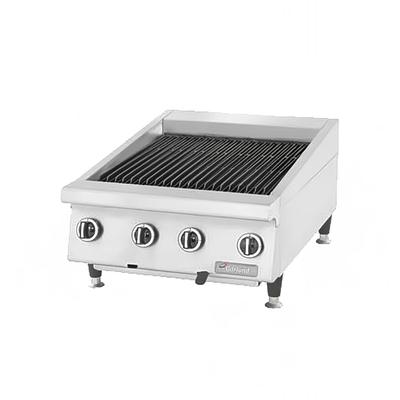 Garland GTBG24-AR24 0001 NG 24" Countertop Charbroiler w/ Cast Iron Grates - Manual Controls, Natural Gas, Stainless Steel, Gas Type: NG