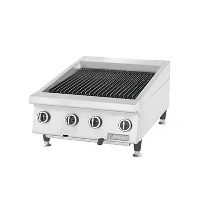 Garland GTBG48-NR48 NG 48" Countertop Charbroiler w/ Cast Iron Grates - Manual Controls, Natural Gas, Stainless Steel, Gas Type: NG