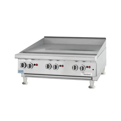 Garland UTGG60-GT60M NG 60" Gas Griddle w/ Thermostatic Controls - 1" Steel Plate, Natural Gas, Commercial Countertop - Durable Restaurant Griddle, Stainless Steel, Gas Type: NG