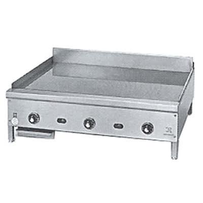 Jade Range JGM-2472 72" Gas Commercial Griddle w/ Manual Controls - 1" Steel Plate, Natural Gas, Stainless Steel, Gas Type: NG