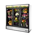 True GDM-72FC-HC~TSL01 3 Section Floral Cooler w/ Swinging Door - White, 115v | True Refrigeration