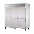 True STG3F-6HS-HC Spec Series 78" 3 Section Reach In Freezer, (6) Solid Door, 208 230v/1ph, Silver | True Refrigeration
