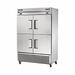 True T-49DT-4-HC 54" 2 Section Commercial Combo Refrigerator Freezer - Solid Doors, Bottom Compressor, 115v, Silver | True Refrigeration