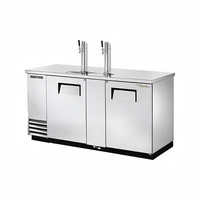 True TDD-3-S-HC 69" Kegerator Commercial Beer Dispenser w/ 3 Keg Capacity - 3 Columns, Stainless, 115v, Silver | True Refrigeration