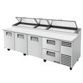 True TPP-AT-119D-2-HC 119" Pizza Prep Table w/ Refrigerated Base, 115v, Stainless Steel | True Refrigeration