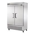 True TS-49F-FLX-HC 54" 2 Section Commercial Refrigerator Freezer - (2) Left/Right Hinge Solid Door, Bottom Compressor, 115v, Silver