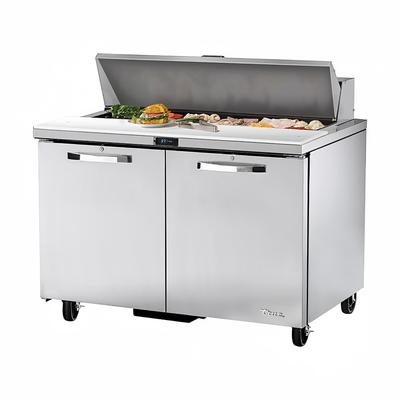 True TSSU-48-12-HC~SPEC3 48" Spec Series Sandwich/Salad Prep Table w/ Refrigerated Base, 115v, Stainless Steel | True Refrigeration