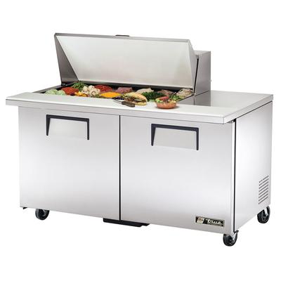 True TSSU-60-18M-B-HC 60" TSSU Series Mega Top Sandwich/Salad Prep Table w/ Refrigerated Base, 115v, Stainless Steel | True Refrigeration