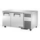 True TUC-60-32-HC 60" W Undercounter Refrigerator w/ (2) Sections & (2) Doors, 115v, Silver | True Refrigeration