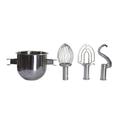 Globe XXACC10-25 Adapter Kit w/ 10-qt Bowl, Hook, Whip, & Beater for SP25 Mixer, Stainless Steel