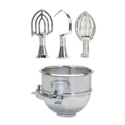Globe XXACC10-25 Adapter Kit w/ 10-qt Bowl, Hook, Whip, & Beater for SP25 Mixer, Stainless Steel