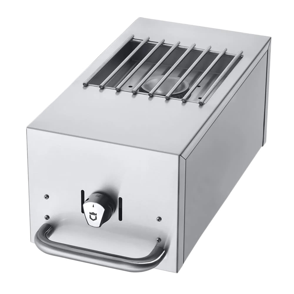 Crown Verity CV-SB-MCB-NG Natural Gas Side Burner for All MCB Models, Stainless Steel