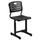 Flash Furniture YU-YCX-09010-GG Student Chair w/ Slatted Back - Black Plastic Seat, Black Steel Frame