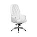 Flash Furniture BT-90269H-WH-GG Swivel Office Chair w/ High Back - White LeatherSoft Upholstery