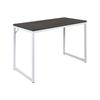 Flash Furniture GC-GF156W-14-GRY-GG Office Desk w/ Rustic Gray Laminate Top & White Steel Frame - 55"W x 23 1/2"D x 29 3/4"H