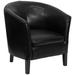 Flash Furniture GO-S-11-BK-BARREL-GG Guest Chair w/ Black LeatherSoft Upholstery