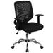 Flash Furniture LF-W95-MESH-BK-GG Swivel Task Chair w/ Mid Back - Black Mesh Back & Seat