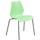 Flash Furniture RUT-288-GREEN-GG Stacking Chair w/ Green Plastic Seat &amp; Silver Frame