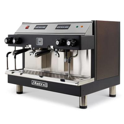 Astra M2-012 Automatic Commercial Espresso Machine w/ (2) Groups, (2) Steam Valves, & (2) Hot Water Valves - 220v/1ph